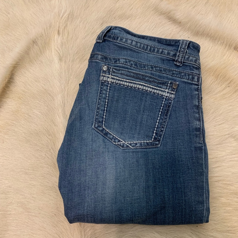 Stetson jeans size 10 long worn twice.